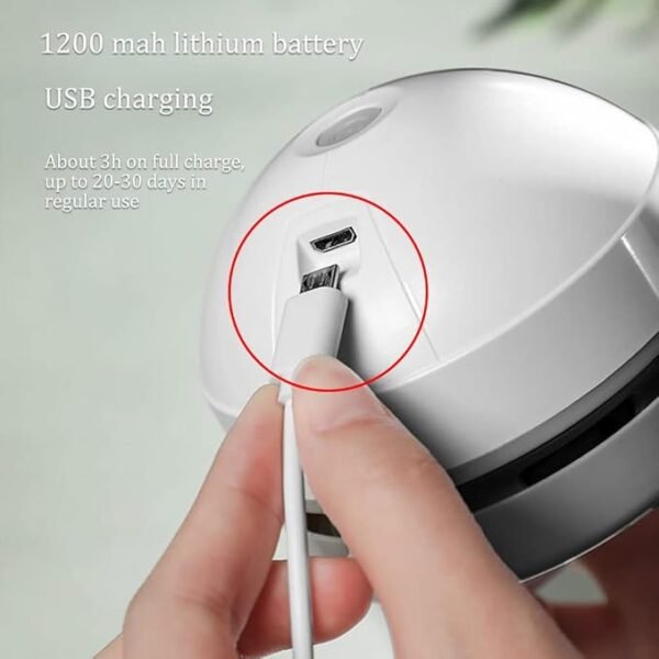 Zebbyee Mini Desktop Vacuum – USB Rechargeable Table Dust Cleaner for Home, Office & Keyboard - Image 5