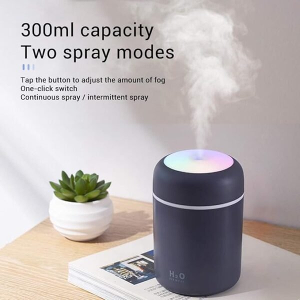 H2O Ultrasonic Air Humidifier – Cool Mist, LED Light & Silent - Image 2