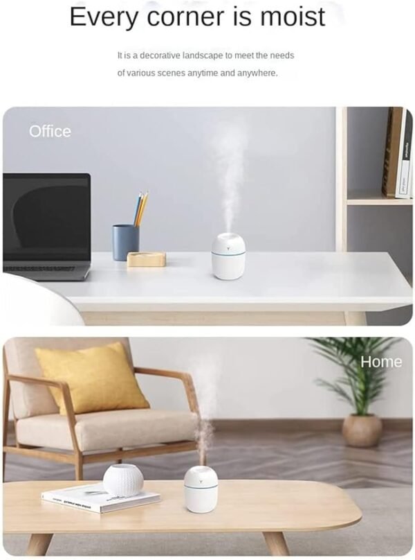 Mini Ultrasonic Humidifier – Quiet Cool Mist for Home, Office & Travel - Image 2