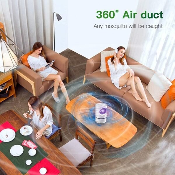 Photocatalytic Mosquito Killer Lamp – Quiet 360° UV Insect Trap for Home & Bedroom - Image 2