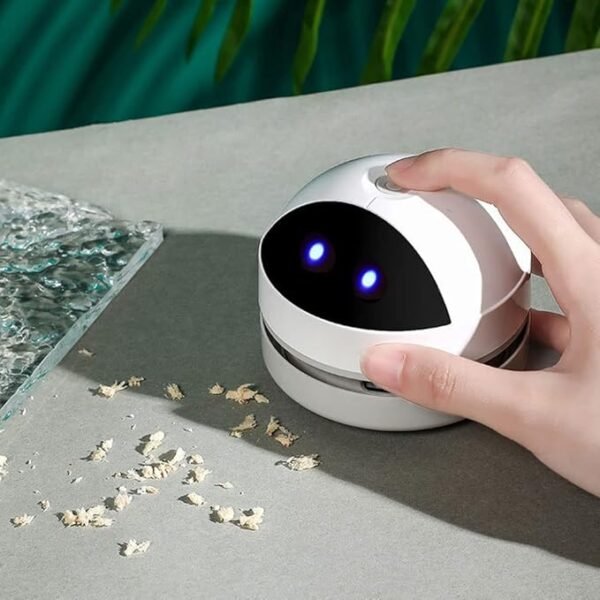 Zebbyee Mini Desktop Vacuum – USB Rechargeable Table Dust Cleaner for Home, Office & Keyboard - Image 2