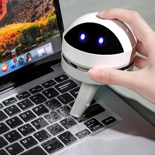 Zebbyee Mini Desktop Vacuum – USB Rechargeable Table Dust Cleaner for Home, Office & Keyboard