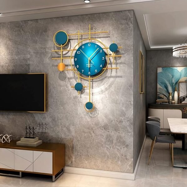 Silent Modern Wall Clock – Decorative Non‑Ticking Clock for Bedroom & Living Room - Image 3