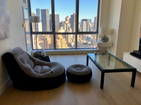 Inflatable Lazy Lounge Chair & Ottoman – Portable Indoor/Outdoor Air Sofa - Image 3