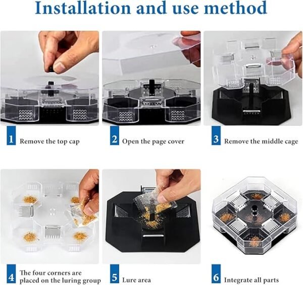 Homarket Non‑Toxic Reusable Cockroach Trap Box – 3‑Pack - Image 5