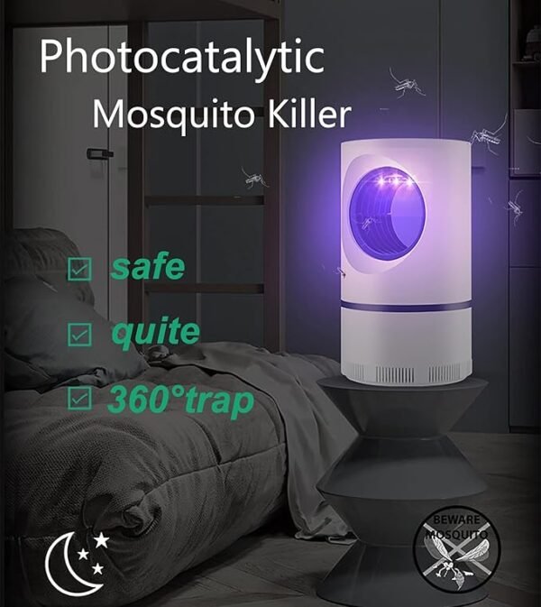 Photocatalytic Mosquito Killer Lamp – Quiet 360° UV Insect Trap for Home & Bedroom - Image 6