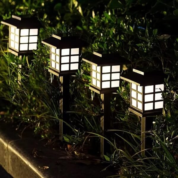 Outdoor Waterproof Lantern – Solar/USB Rustic Garden Torch Lantern - Image 4