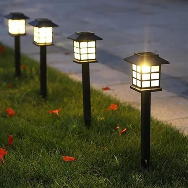Outdoor Waterproof Lantern – Solar/USB Rustic Garden Torch Lantern - Image 3