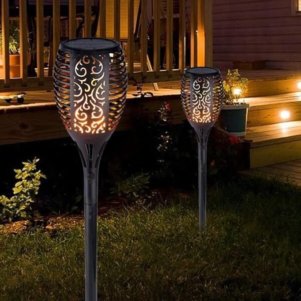 Solar Garden Torch Lights – Outdoor Waterproof LED Torch Pathway Decor - Image 3