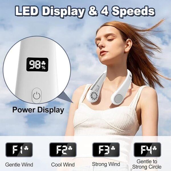 COZII Portable Rechargeable Fan – Compact 3-Speed USB Desk & Camping Fan - Image 2