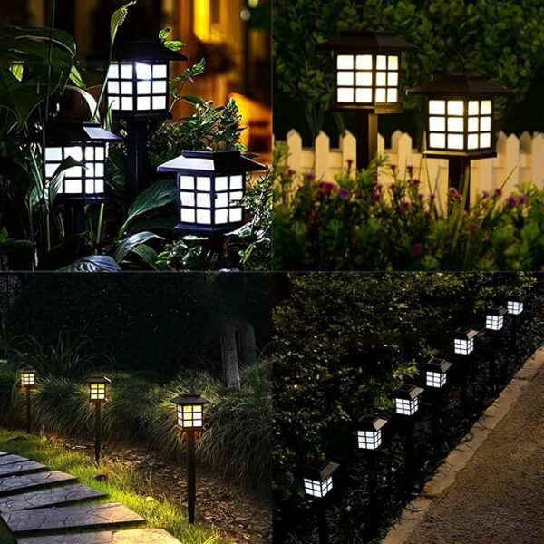 Outdoor Waterproof Lantern – Solar/USB Rustic Garden Torch Lantern - Image 2