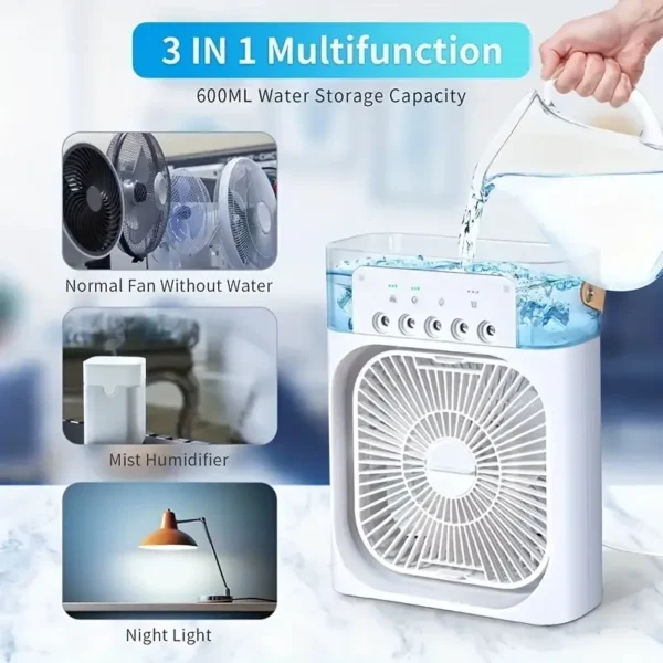 Evaporative Cooler & Sprayer Fan – Portable Air Conditioner & Humidifier - Image 7