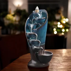 LJPDY Backflow Incense Burner – Zen Waterfall Aromatherapy Decor