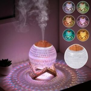 Waterless Aromatherapy Diffuser – Oil-Only Ultrasonic Mist with LED & Safety Touch Switch